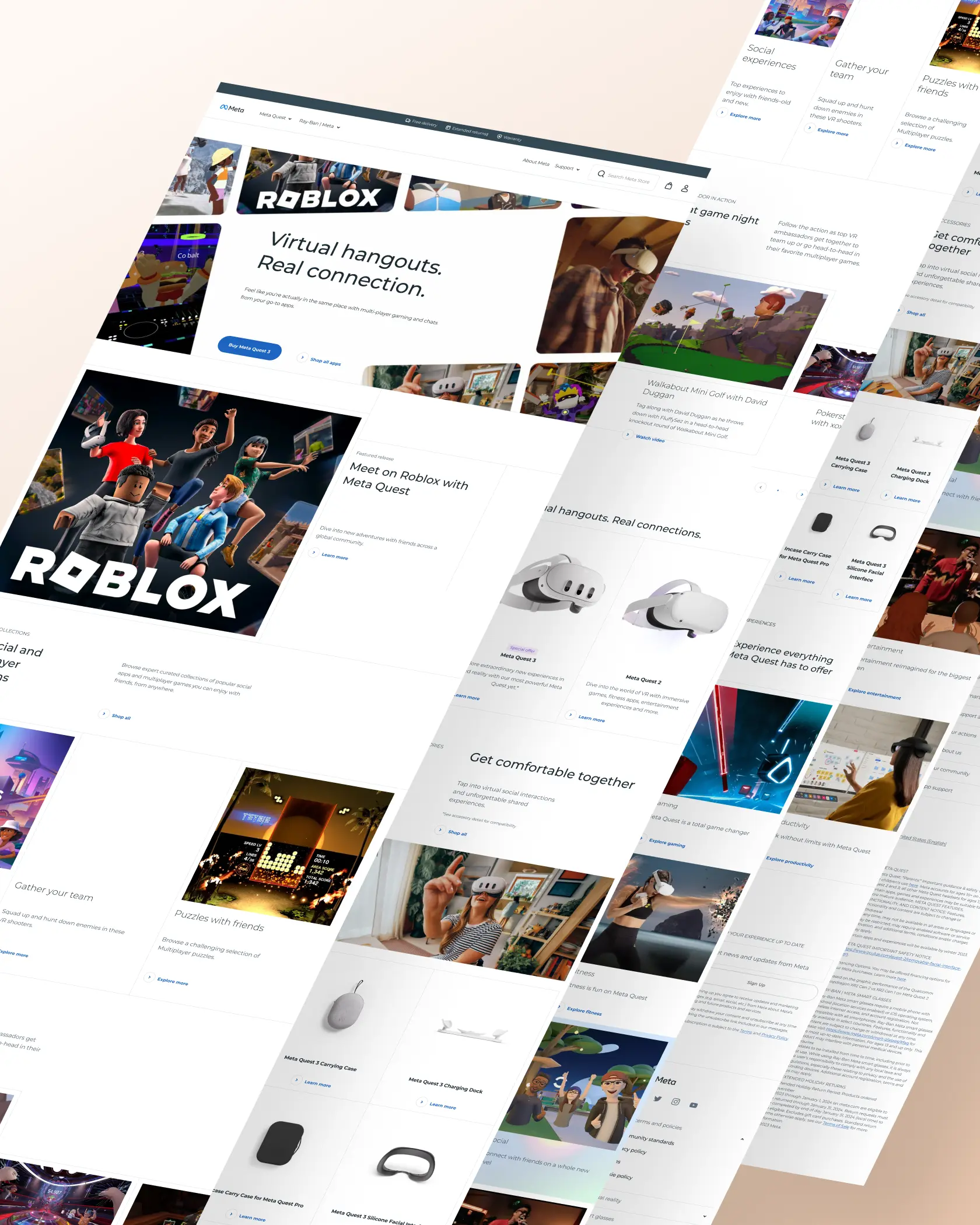 Meta XROS mixed reality experience